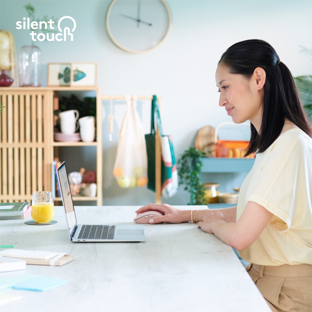 Logitech Signature M650 | Draadloze Muis | Rechtshandig | RF + Bluetooth | 2000 DPI | Roze – 2