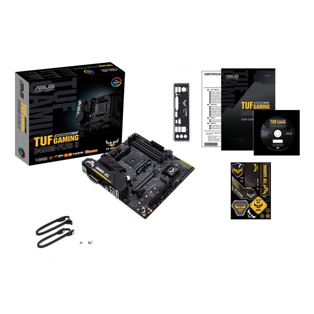ASUS TUF Gaming B450M-Plus II | Socket AM4 | AMD B450 | 4xDDR4 | Micro-ATX | Moederbord – 4