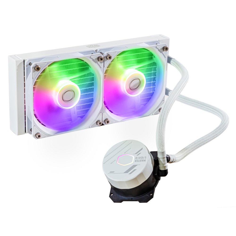 Cooler Master MasterLiquid 240L ARGB | White Edition | All-in-One CPU Waterkoeler – 0 Cooler Master MasterLiquid 240L ARGB | White Edition | All-in-One CPU Waterkoeler – 0