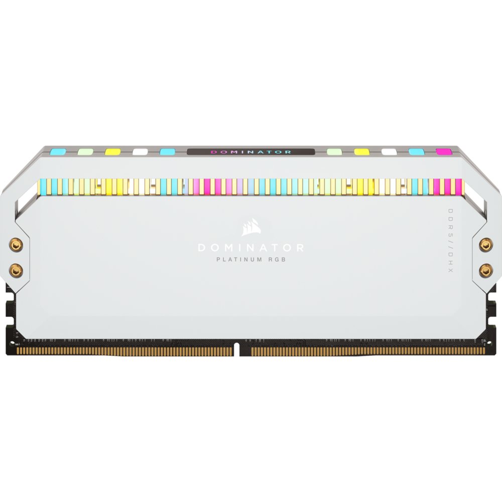 Corsair Dominator Platinum RGB Wit | 64GB 2x32GB DDR5 | 5200MHz | DIMM | CL40 | Geheugenmodule | RAM – 2