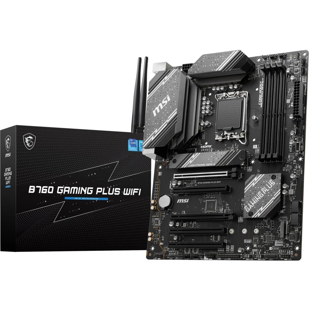 MSI B760 GAMING PLUS WIFI | Socket LGA 1700 | Intel B760 | 4xDDR5 | ATX | Moederbord – 0 MSI B760 GAMING PLUS WIFI | Socket LGA 1700 | Intel B760 | 4xDDR5 | ATX | Moederbord – 0