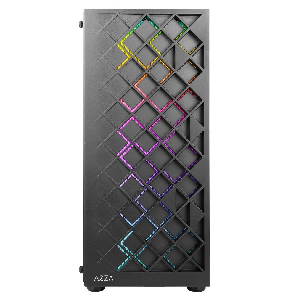 Azza Spectra RGB | Midi Tower Case | Zwart – 1 Azza Spectra RGB | Midi Tower Case | Zwart – 1