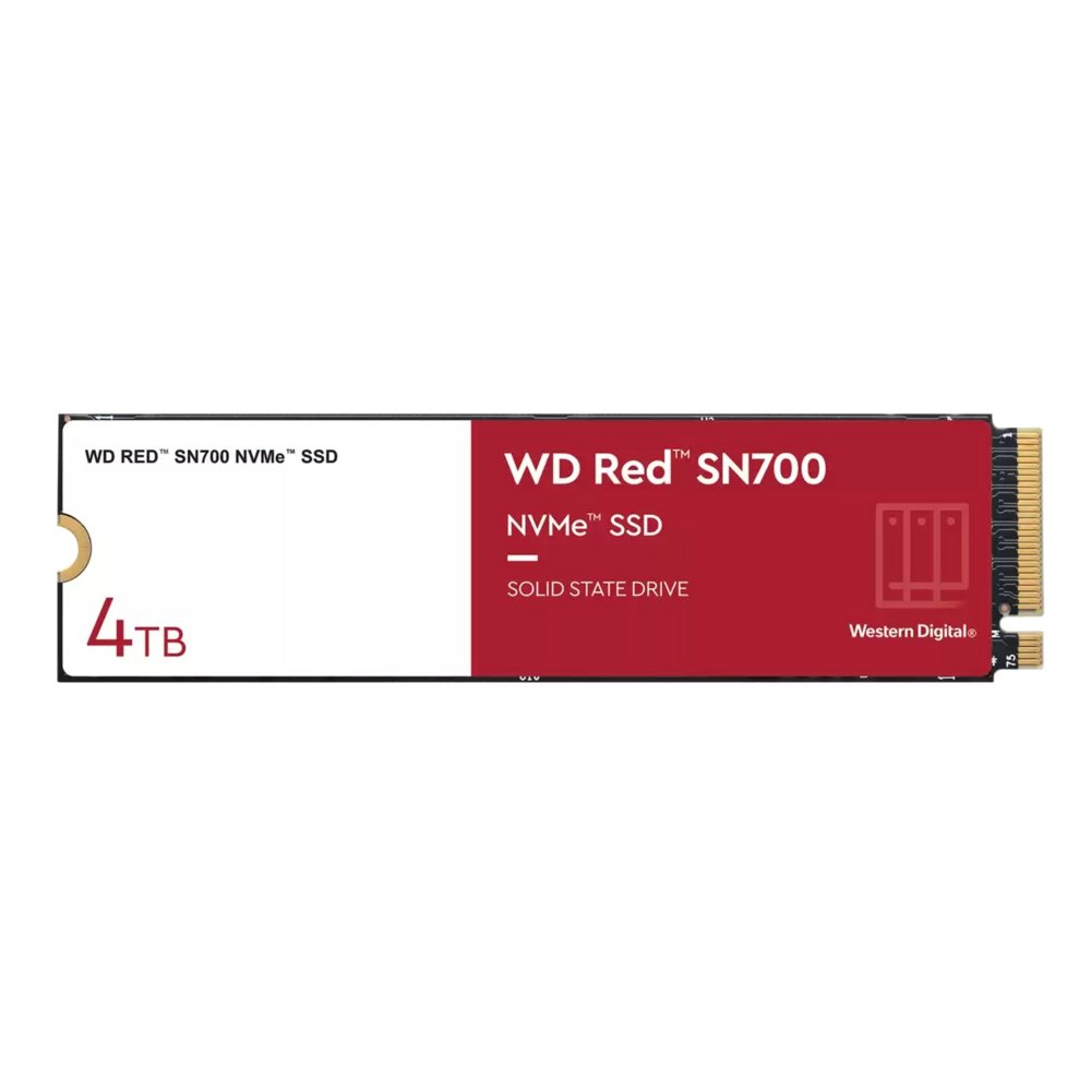 Western Digital Red SN700 | 4TB NVMe SSD | M.2 Gen3 | 3.400MB/s Lezen | 3.100MB/s Schrijven – 0 Western Digital Red SN700 | 4TB NVMe SSD | M.2 Gen3 | 3.400MB/s Lezen | 3.100MB/s Schrijven – 0