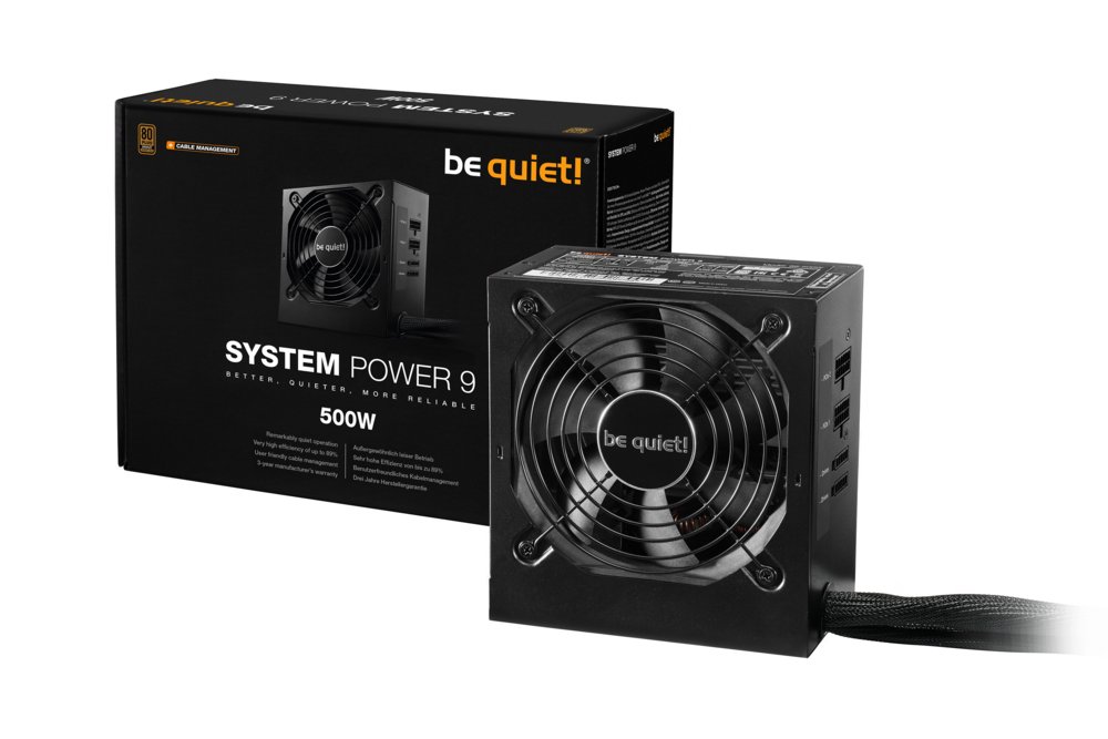 be quiet! System Power 9 500W CM | 500 Watt Bronze ATX PSU | Deels Modulair | Power Supply | Voeding – 2