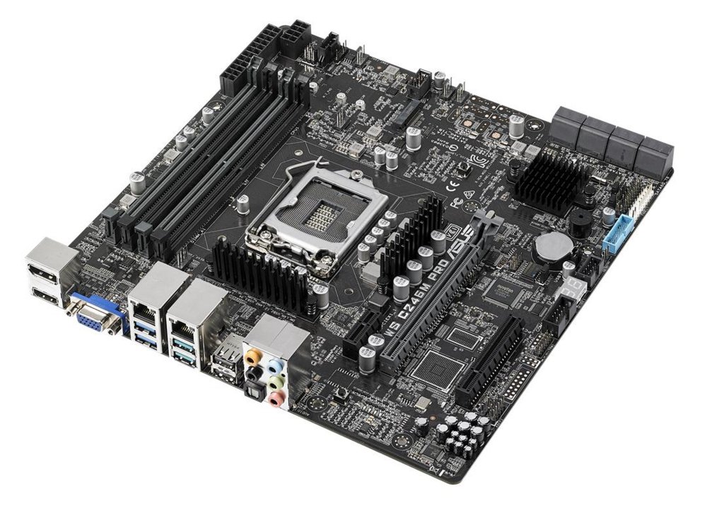 ASUS WS C246M PRO | Socket LGA 1151 | Intel C246 | 4xDDR4 | Micro-ATX | Moederbord – 1