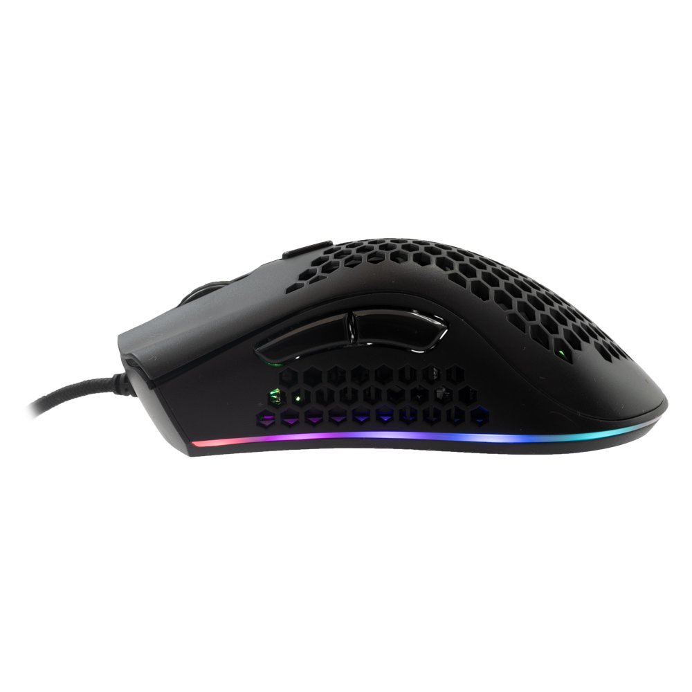 Baracuda CORAL RGB | Bedrade Gaming Muis | USB-A | 12800 DPI | Zwart – 1