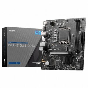 MSI PRO H610M-E | Socket LGA 1700 | Intel H610 | 2xDDR4 | Micro-ATX | Moederbord | RENEWED