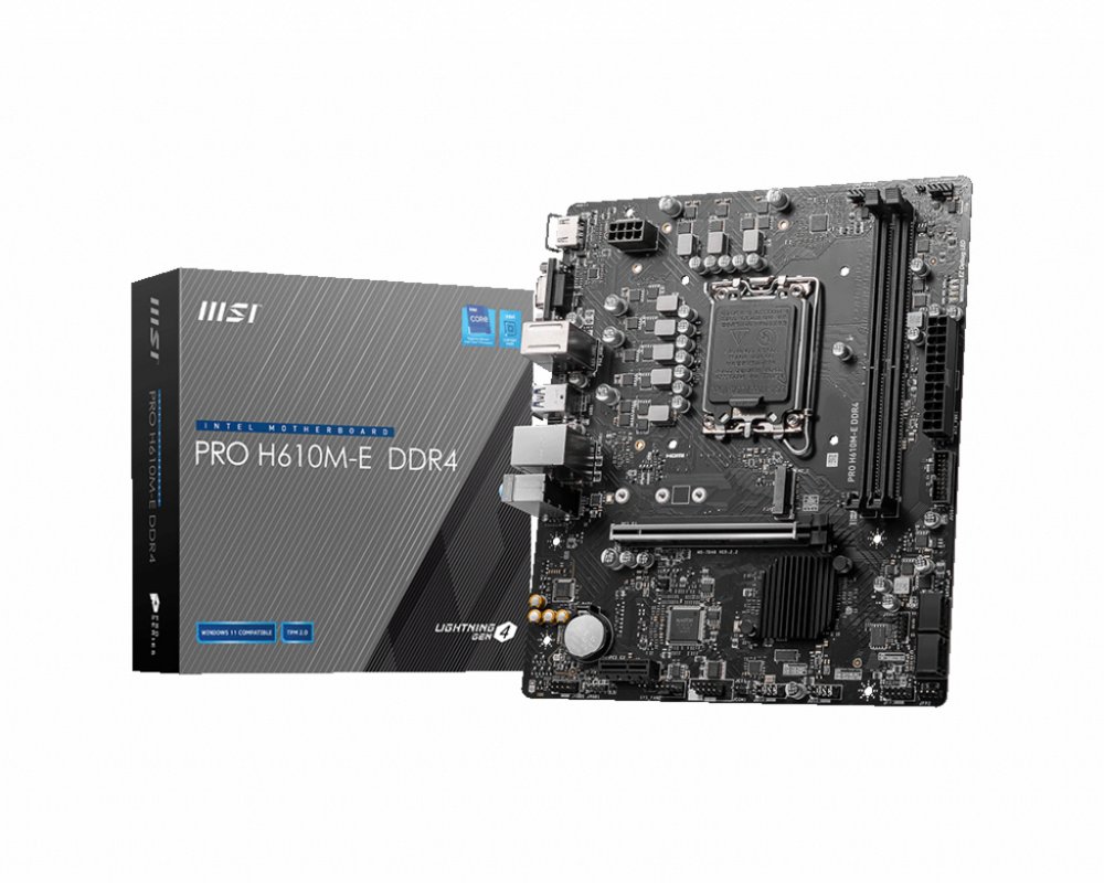 MSI PRO H610M-E | Socket LGA 1700 | Intel H610 | 2xDDR4 | Micro-ATX | Moederbord | RENEWED – 0 MSI PRO H610M-E | Socket LGA 1700 | Intel H610 | 2xDDR4 | Micro-ATX | Moederbord | RENEWED – 0
