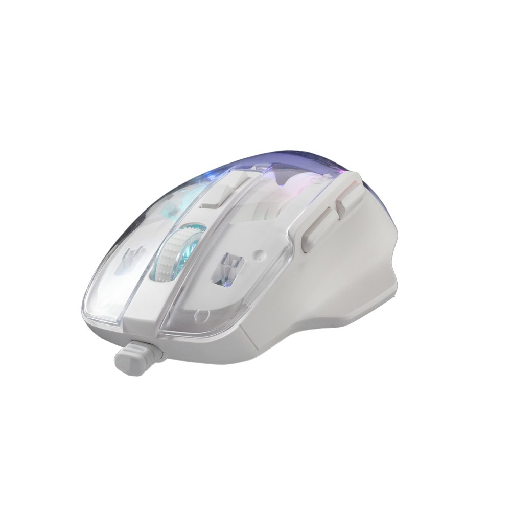 Baracuda ANGLERFISH RGB | Bedrade Gaming Muis | USB-A | 7200 DPI | Wit – 2