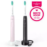 Philips 3100 series HX3675/15 2x Sonische, elektrische tandenborstels - Zwart/Roze