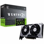 MSI GeForce RTX 5060 Ventus 2X OC | 8GB GDDR7 | DLSS 4 | Videokaart | Nvidia GPU