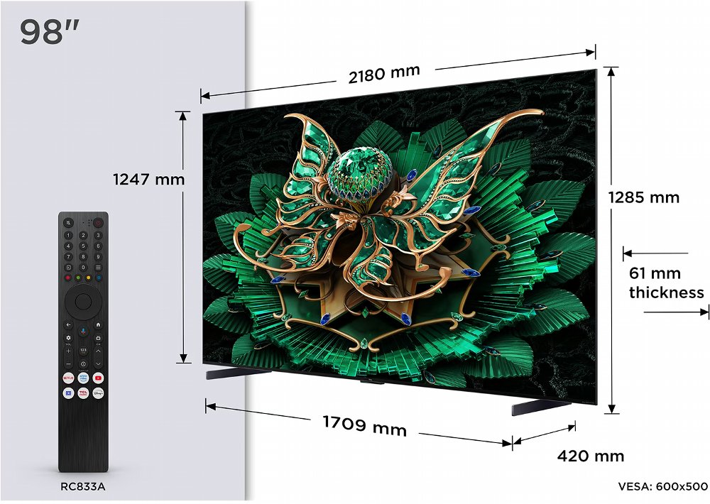 TCL 98Q7C | 98” 4K Ultra HD QD-MiniLED | 120Hz | Google TV | Dolby Vision IQ | HDMI 2.1 | Smart TV – 4 TCL 98Q7C | 98” 4K Ultra HD QD-MiniLED | 120Hz | Google TV | Dolby Vision IQ | HDMI 2.1 | Smart TV – 4