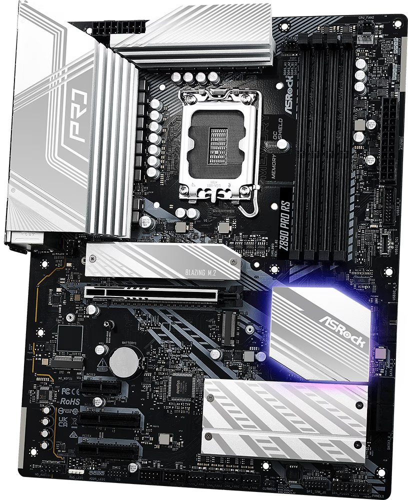 Asrock Z890 Pro RS | Socket LGA 1851 | Intel Z890 | 4xDDR5 | ATX | Moederbord – 3