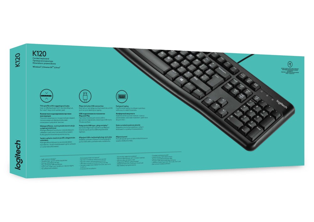 Logitech Keyboard K120 | Zakelijk Bedraad Toetsenbord | QWERTY – 6