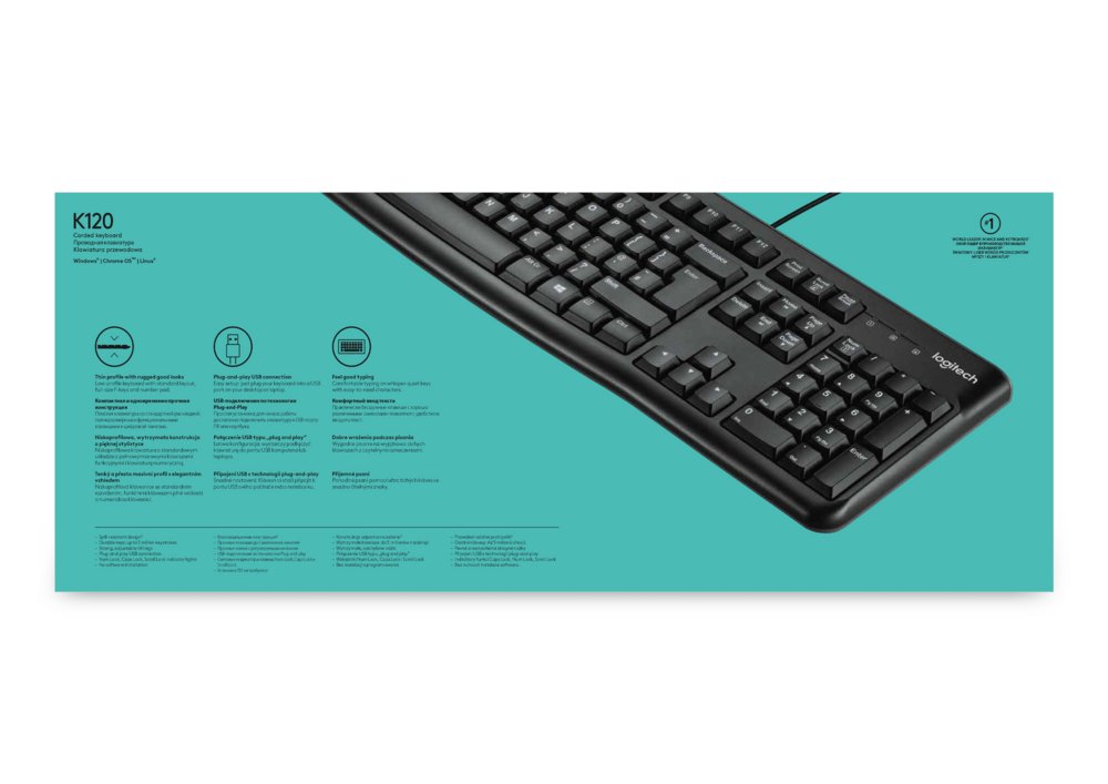 Logitech Keyboard K120 | Zakelijk Bedraad Toetsenbord | QWERTY – 8