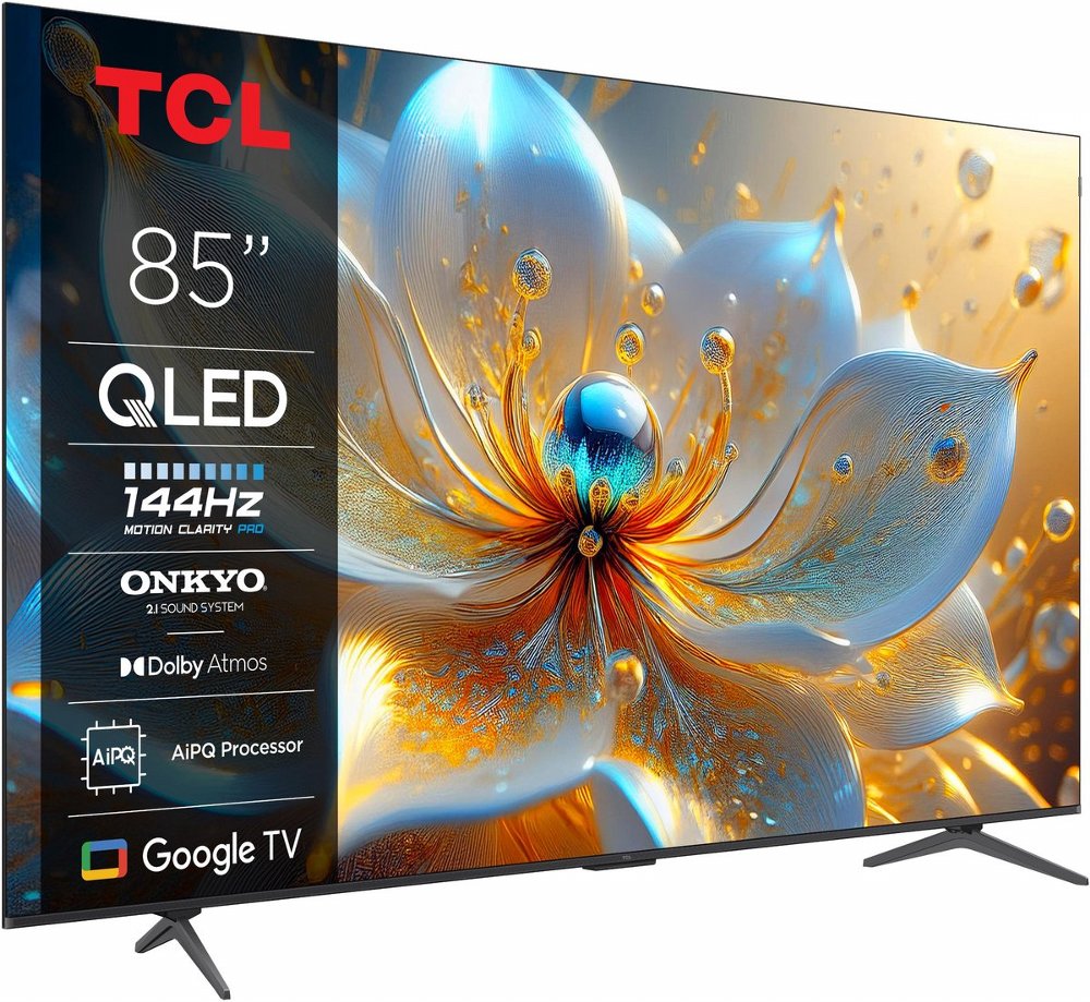 TCL 85T8C | 85″ 4K Ultra HD QD-MiniLED | 144Hz | Google TV | Dolby Vision | HDMI 2.1 | Smart TV – 8