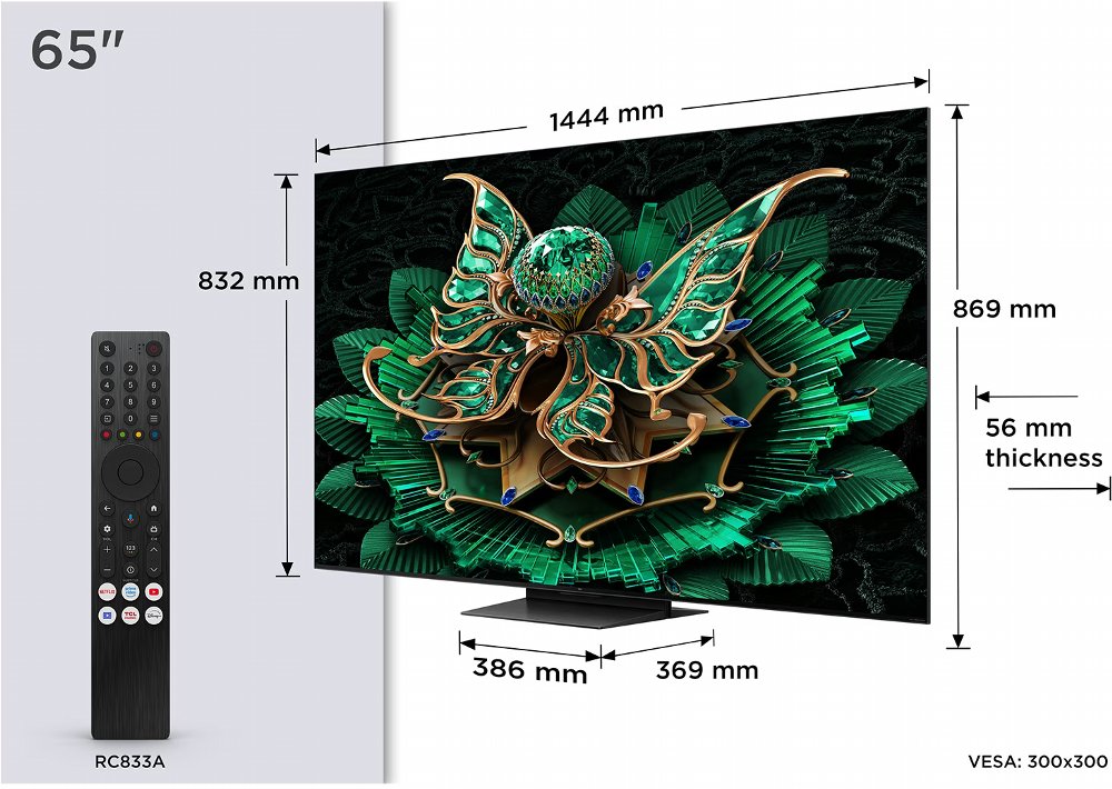 TCL 65Q7C | 65″ 4K Ultra HD QD-MiniLED | 120Hz | Google TV | Dolby Vision | HDMI 2.1 | Smart TV – 4