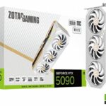 ZOTAC GAMING RTX 5090 SOLID OC | 32 GB GDDR7 VRAM | 4K Gaming & AI | Videokaart | GPU | Nvidia | White Edition
