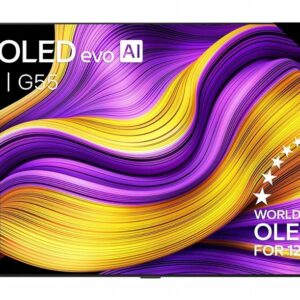LG OLED55G55LW | 55'' OLED evo AI G5 Smart TV | 4K Ultra HD 165Hz | Dolby Vision & Atmos | Zilver | Inclusief muurbeugel - Zonder standaard