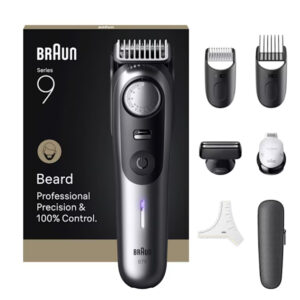Braun BeardTrimmer 9 BT9520 baardtrimmer zwart/grijs