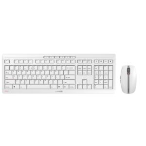 Cherry Stream Desktop Recharge | Draadloos Toetsenbord en Muis | Grijs | USB Receiver